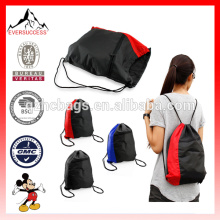 NEW Colorblock Drawstring Backpack Cinch Sack School Tote Gym Bag Sport Pack (ES-H051)